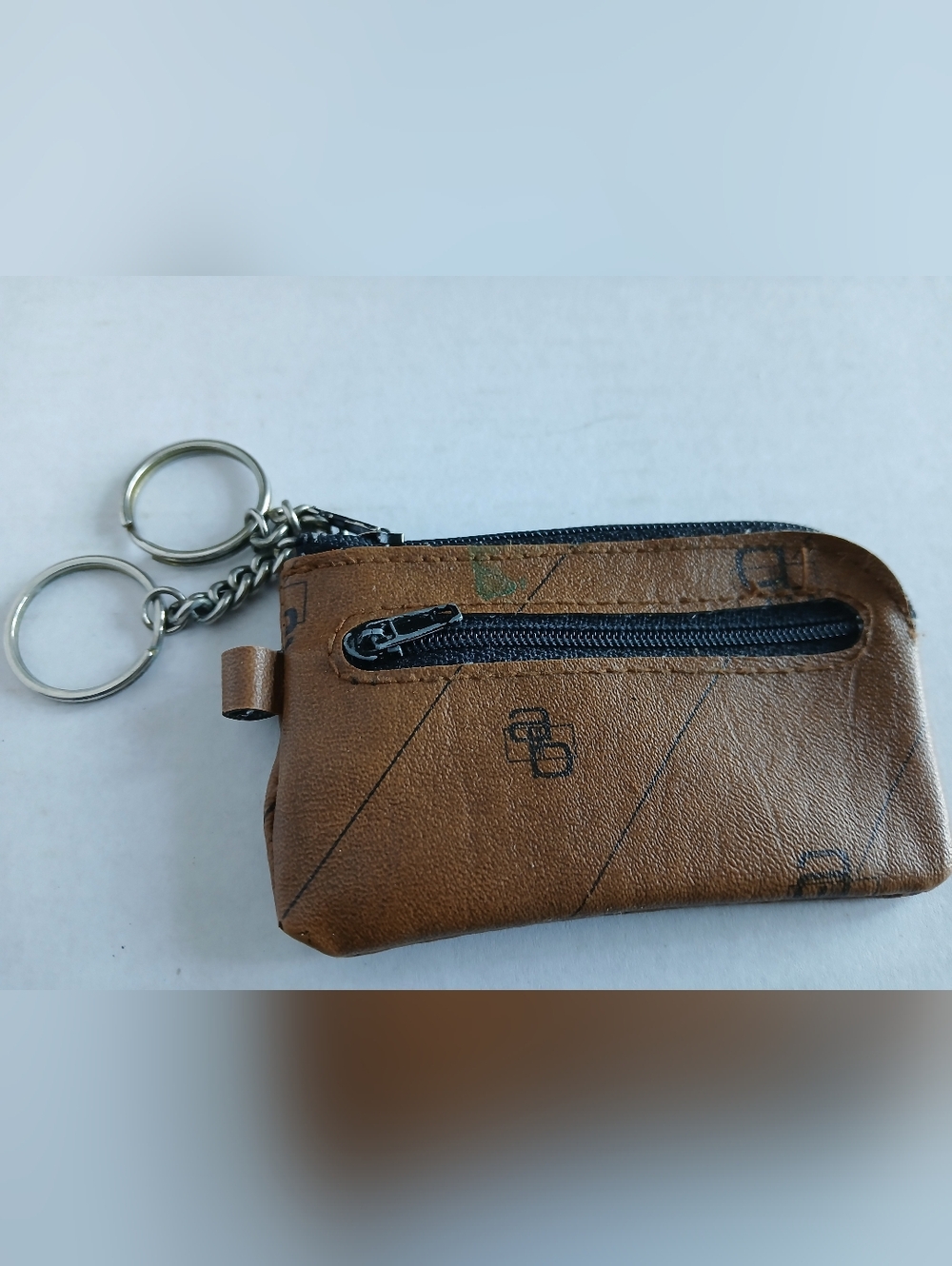 Vintage Zippered Keychain Wallet